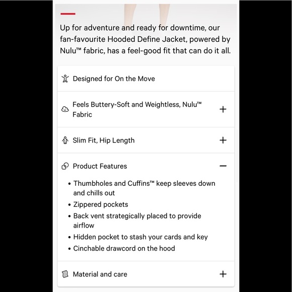 ❤️LULULEMON HOODED DEFINE JACKET *NULU-PROSECCO-10❤️ - Picture 13 of 15